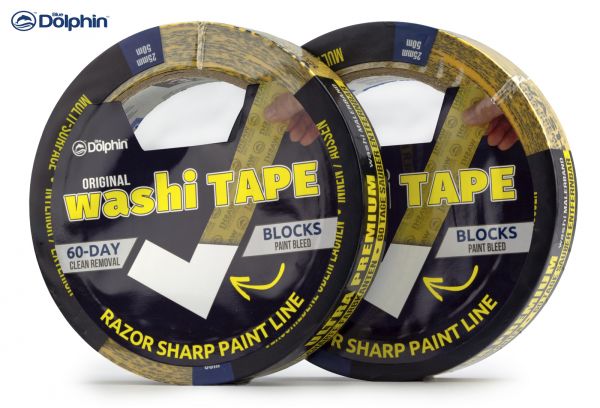 Високоякісна малярна стрічка Blue Dolphin Washi-XF7 ULTRA PREMIUM, 60 днів