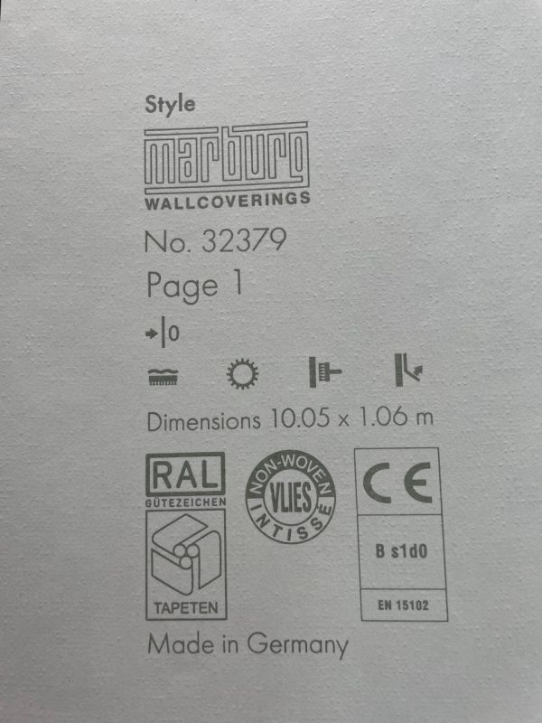 Шпалери вінілові на флізеліновій основі Marburg Style Conscious Living 32379