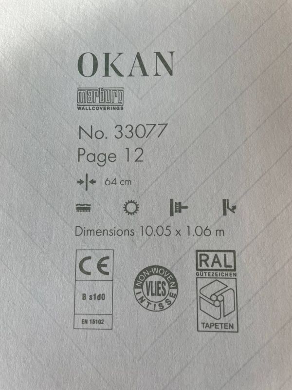 Шпалери вінілові на флізеліновій основі Marburg Okan 33077