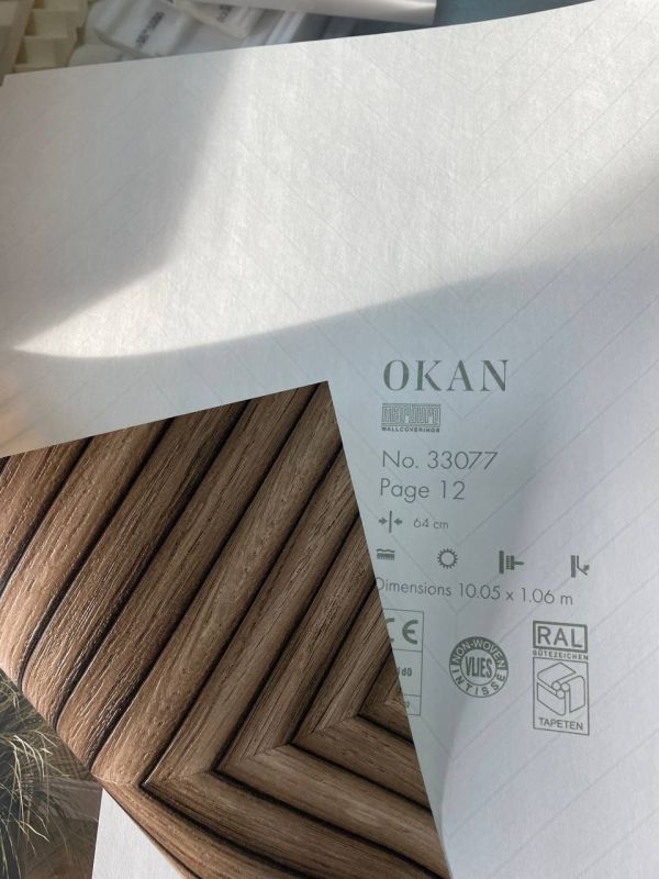 Шпалери вінілові на флізеліновій основі Marburg Okan 33077