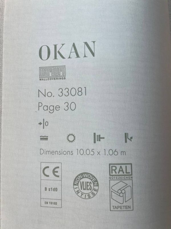 Шпалери вінілові на флізеліновій основі Marburg Okan 33081