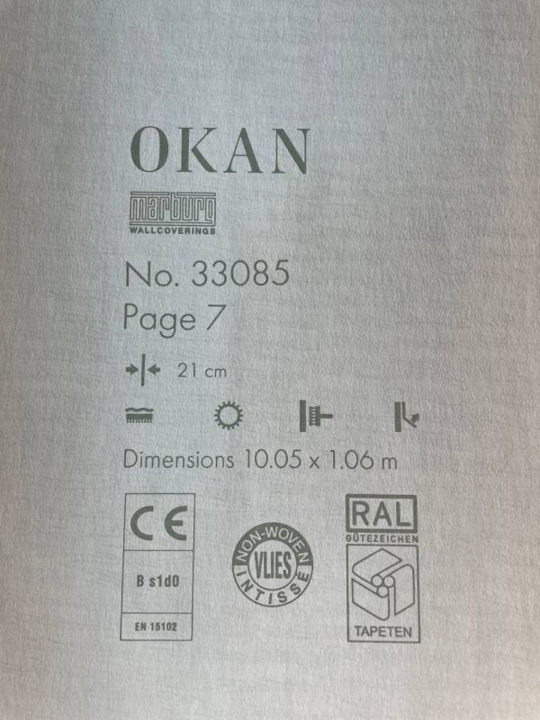 Шпалери вінілові на флізеліновій основі Marburg Okan 33085