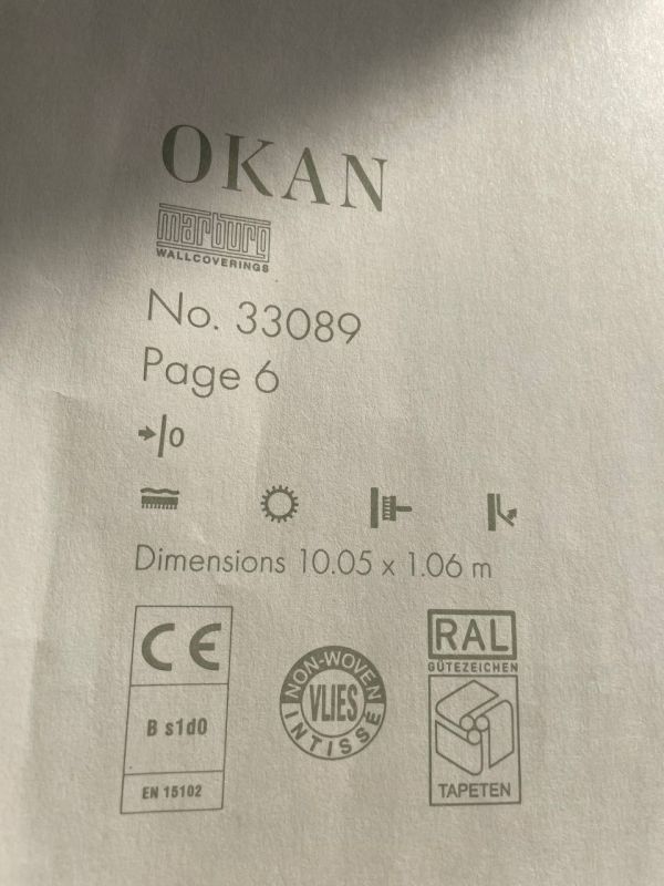 Шпалери вінілові на флізеліновій основі Marburg Okan 33089