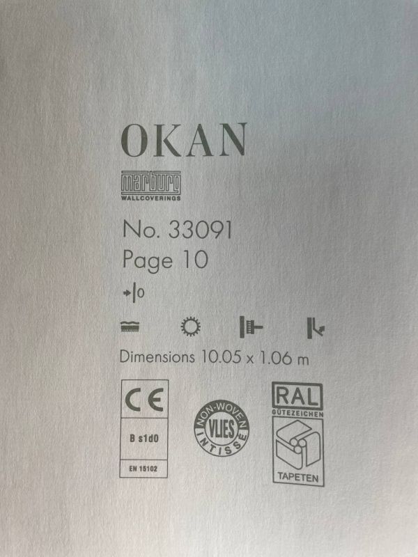 Шпалери вінілові на флізеліновій основі Marburg Okan 33091