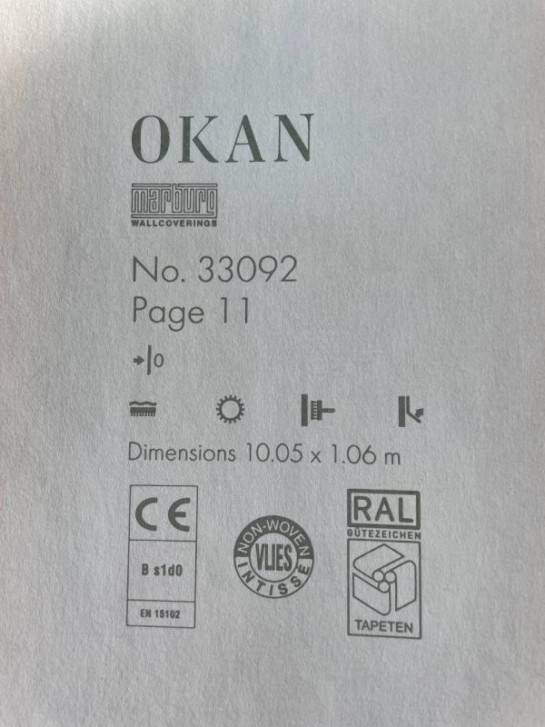 Шпалери вінілові на флізеліновій основі Marburg Okan 33092