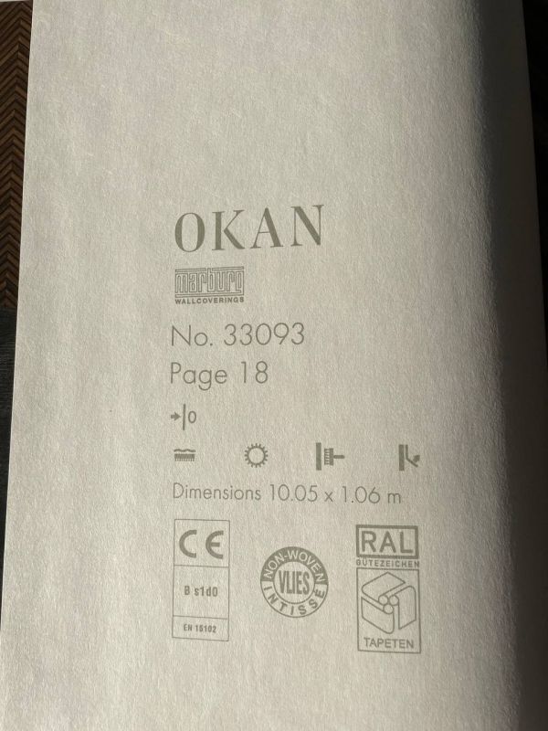 Шпалери вінілові на флізеліновій основі Marburg Okan 33093