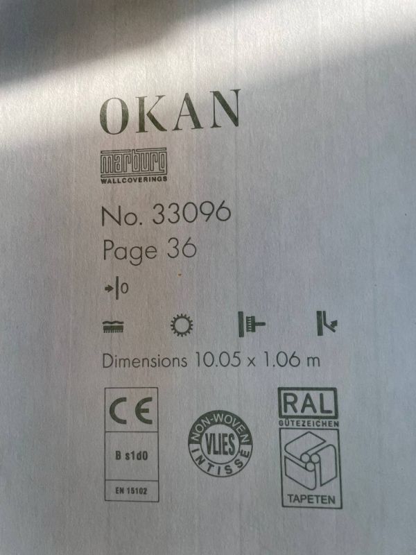 Шпалери вінілові на флізеліновій основі Marburg Okan 33096