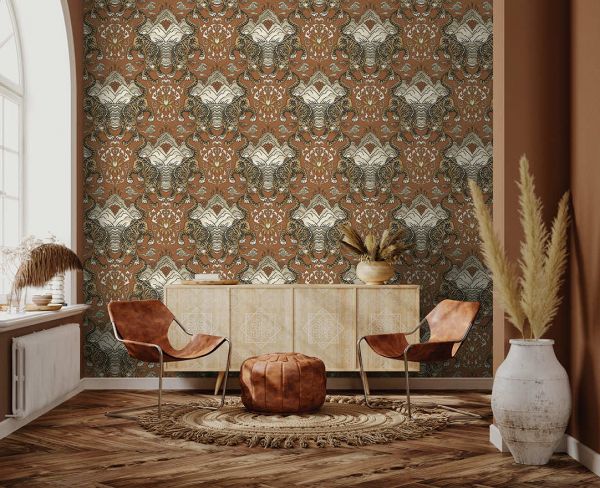 Шпалери Holden Khalili, Tora Burnt Orange