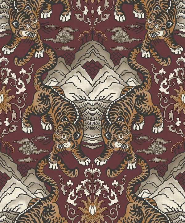 Шпалери Holden Khalili, Tora Maroon
