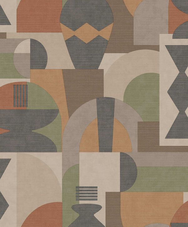 Шпалери Holden Khalili, Khalili Khaki/Orange