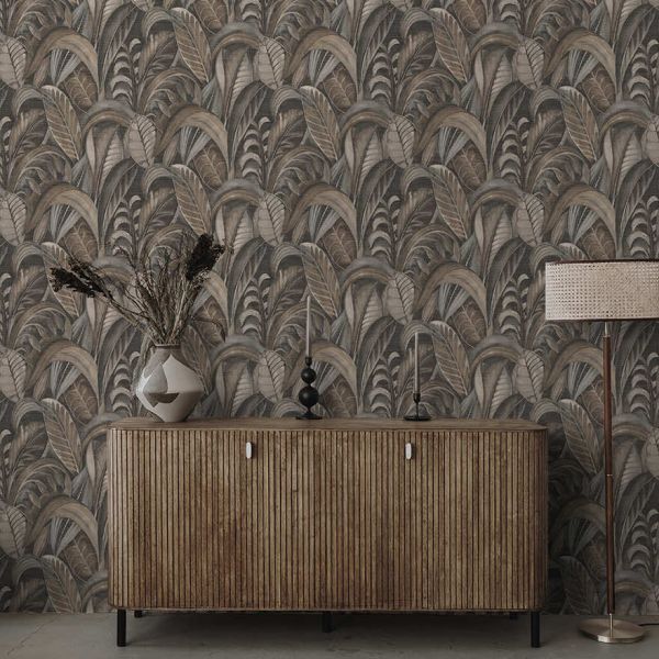 Шпалери Holden Khalili, Raffia Charcoal