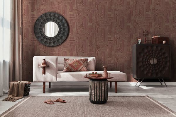 Шпалери Holden Khalili, Macrame Maroon