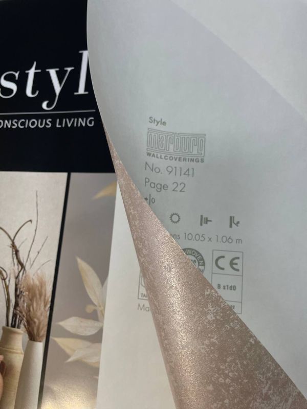 Шпалери вінілові на флізеліновій основі Marburg Style Conscious Living 91141