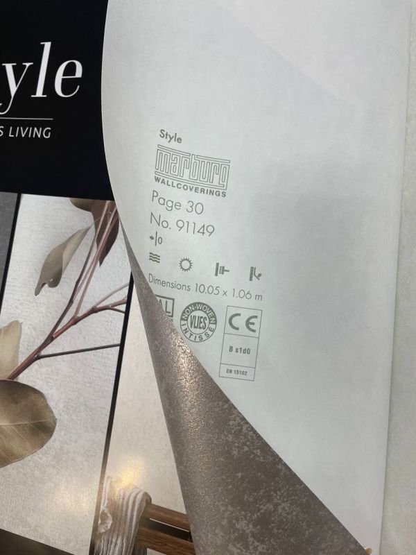 Шпалери вінілові на флізеліновій основі Marburg Style Conscious Living 91149