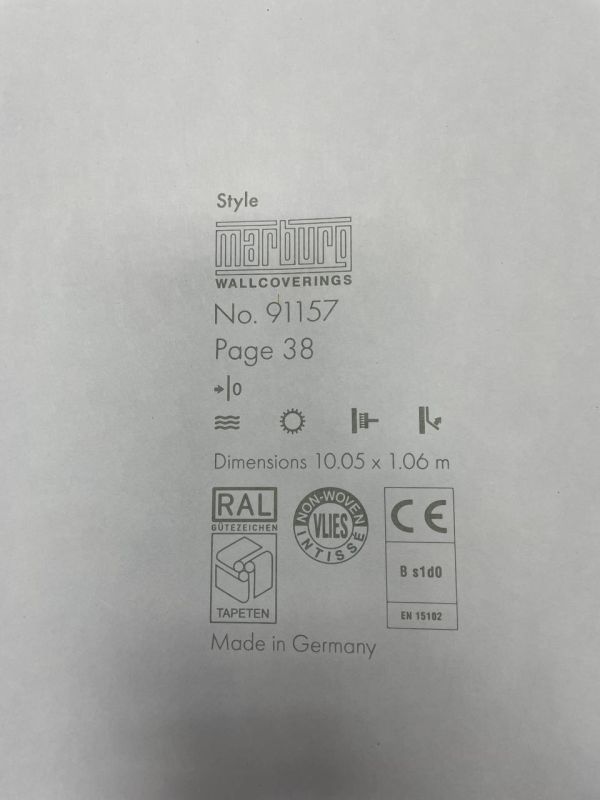 Шпалери вінілові на флізеліновій основі Marburg Style Conscious Living 91157