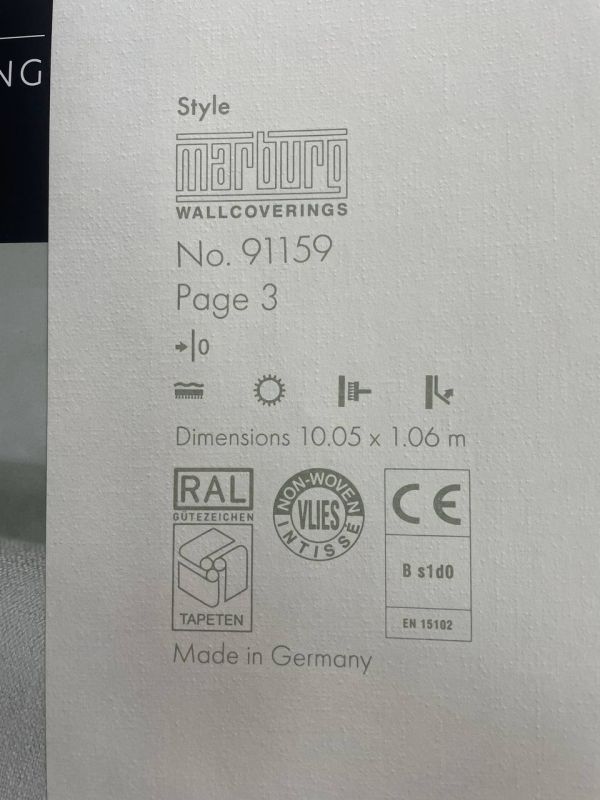 Шпалери вінілові на флізеліновій основі Marburg Style Conscious Living 91159