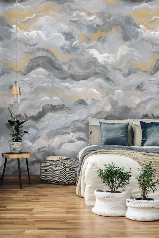 Шпалери Holden Amazonia, Sierra Charcoal_Gold