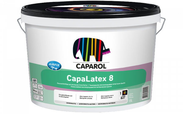 Фарба інтер'єрна латексна ультратонка Caparol CapaLatex 8, шовковисто-матова