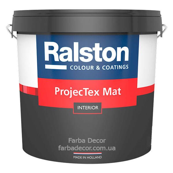 Фарба інтер'єрна Ralston Projec Tex Mat W, матова