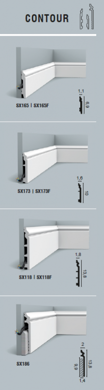 Плінтус Orac SX173 Contour Duropolymer 200*10*1,6 см