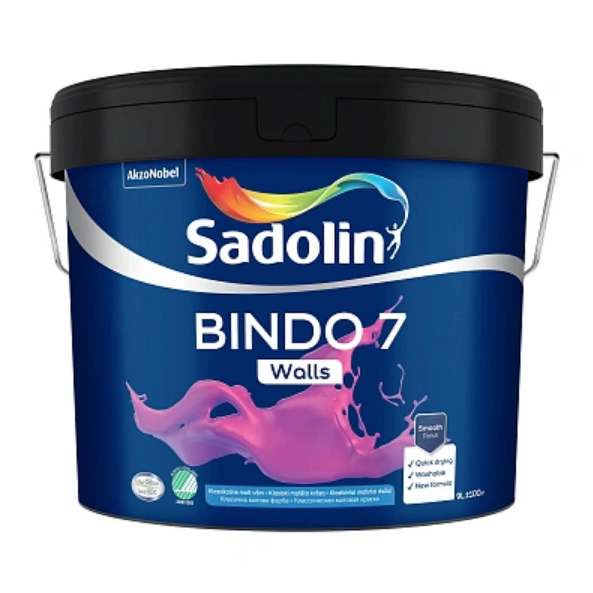 Фарба інтер'єрна емульсійна Sadolin Bindo 7 для стін, матова