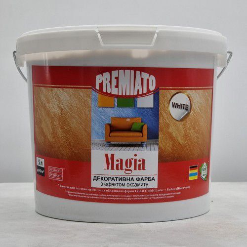 Декоративна фарба з ефектом оксамиту Premiato Magia
