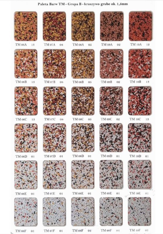 Мозаїчна штукатурка акрилова Bolix TM в кольорах 300+