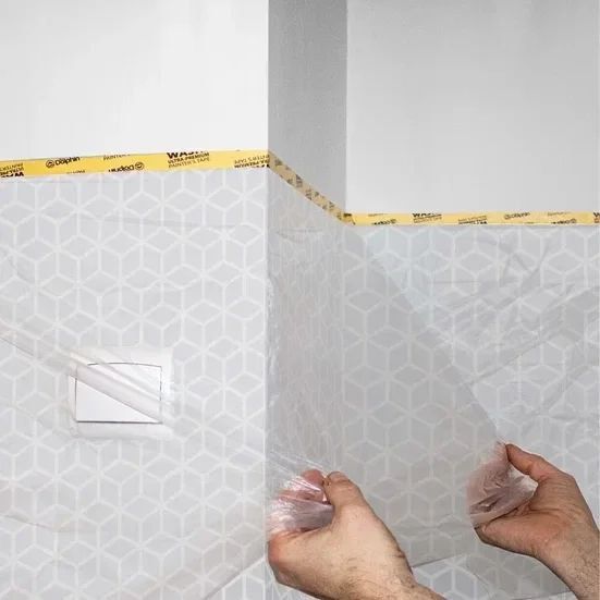 Стрічка з плівкою малярна вологостійка Blue Dolphin Masker Washi