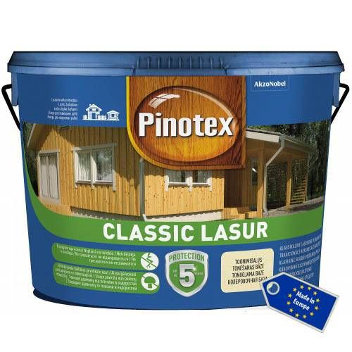 Лазур для дерева Pinotex Classic Lasur з декоративним ефектом