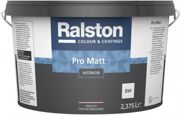 Фарба інтер'єрна Ralston Pro Matt 3, матова PRO серія