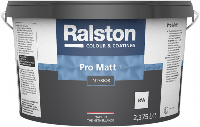 Фарба інтер'єрна Ralston Pro Matt 3, матова PRO серія