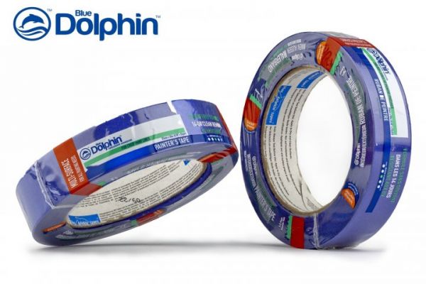 Малярна стрічка Blue Dolphin Special Blue для різних поверхонь, 14 днів
